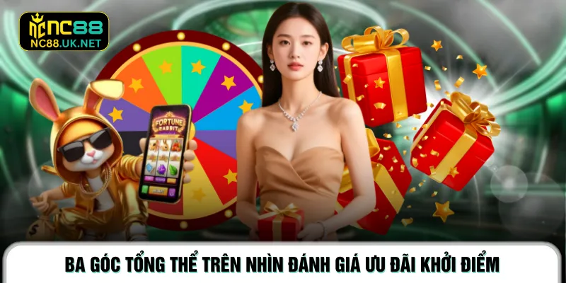 Ba góc tổng thể trên nhìn đánh giá ưu đãi khởi điểm