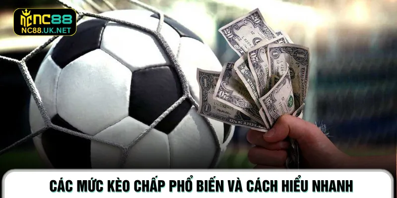 Các mức kèo chấp phổ biến và cách hiểu nhanh