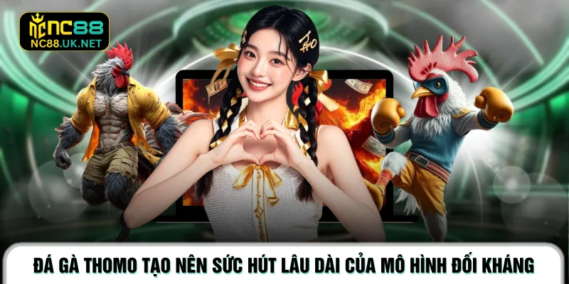 Đá gà Thomo tạo nên sức hút lâu dài của mô hình đối kháng